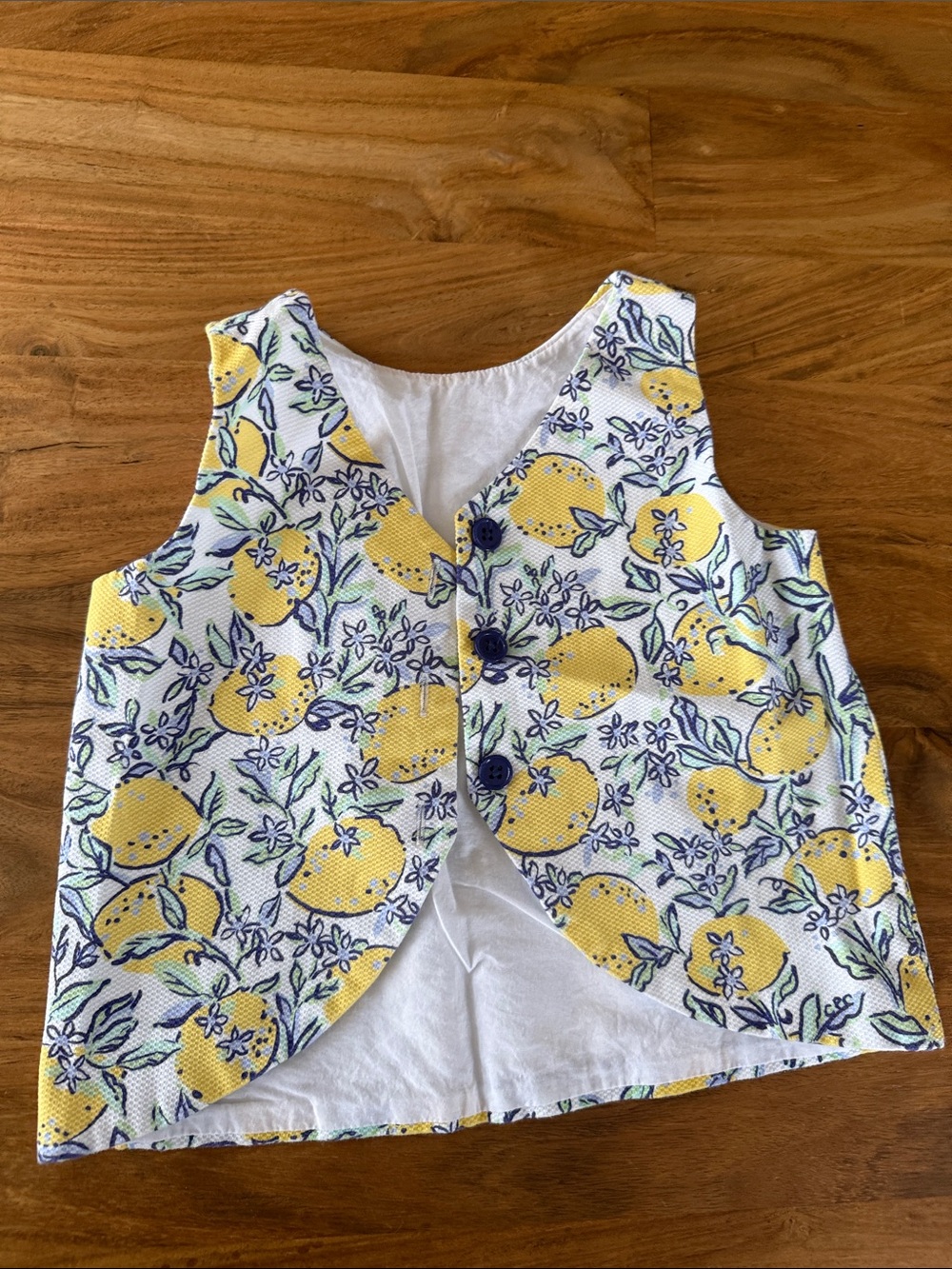 Classic Prep Yellow Lemon Print Skirt Set - Picture 5 of 9